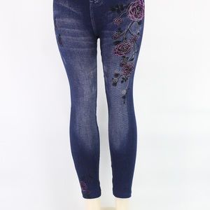 Blue jeans leggings